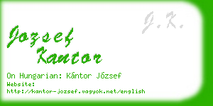 jozsef kantor business card